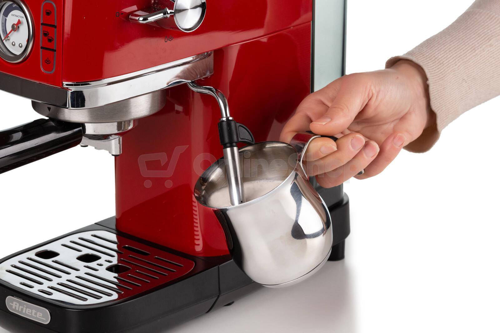 Pákový kávovar Ariete Moderna Slim 1381/33, červený