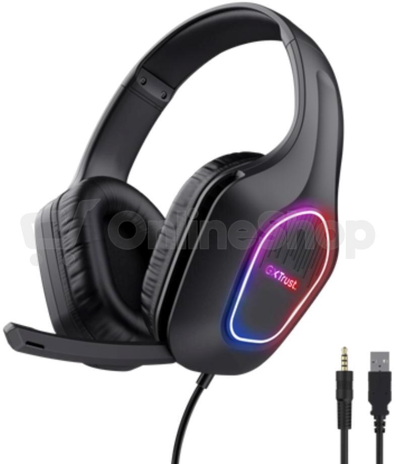 Headset Trust GXT416 ZIROX BLK (25331)