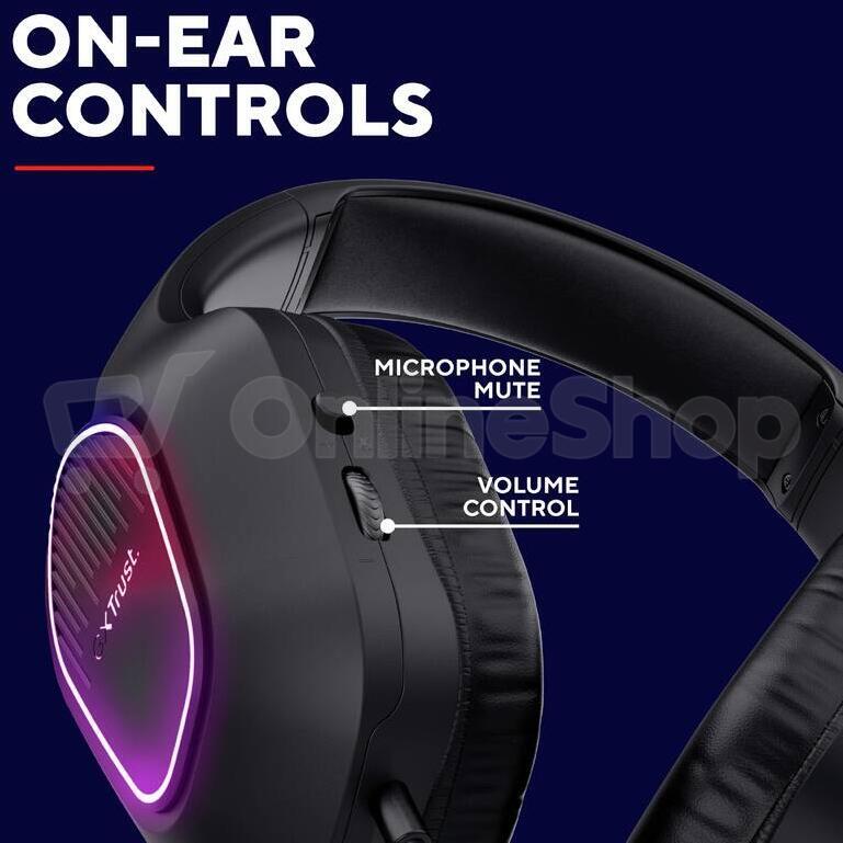 Headset Trust GXT416 ZIROX BLK (25331)