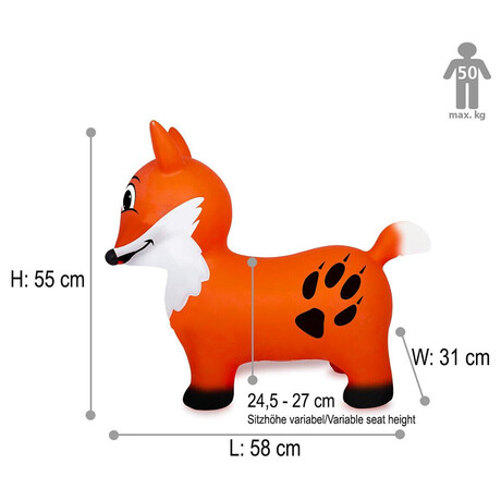 Jamara Bouncing Animal Fox with pump