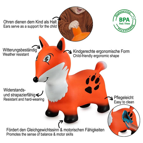 Jamara Bouncing Animal Fox with pump