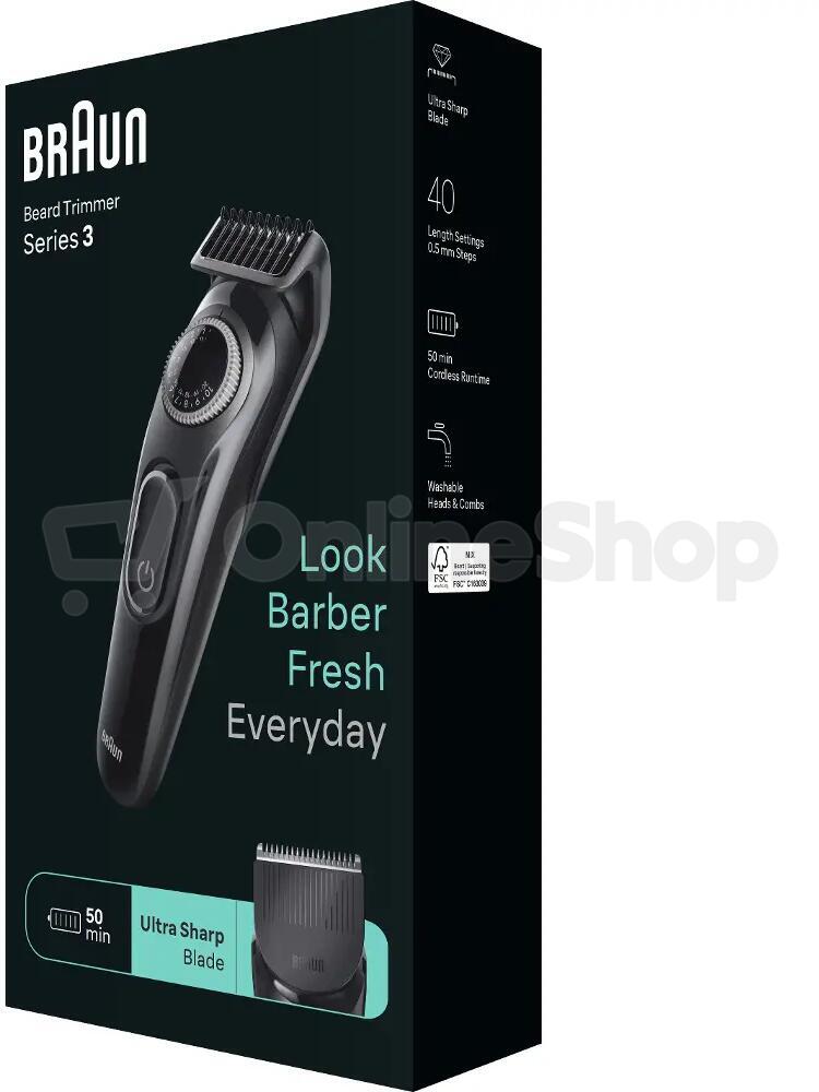 Zastřihovač vousů Braun Series 3 BT3420