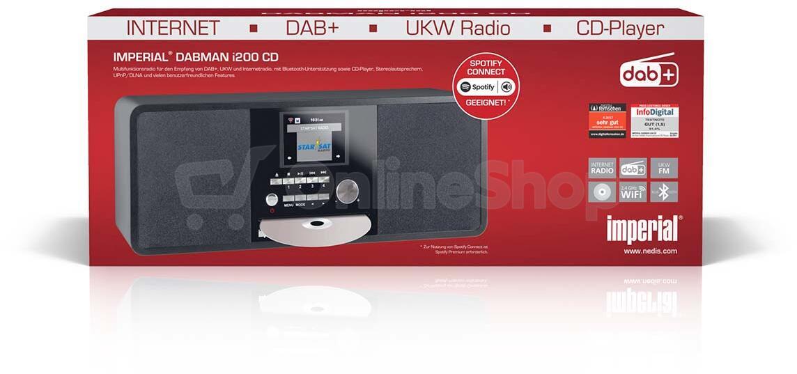 Multifunkční rádio Imperial DABMAN i200, černé