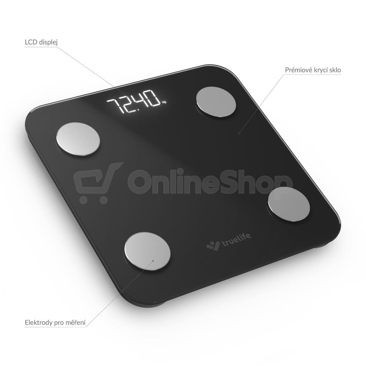 Smart osobní váha TrueLife FitScale W1 BT Black