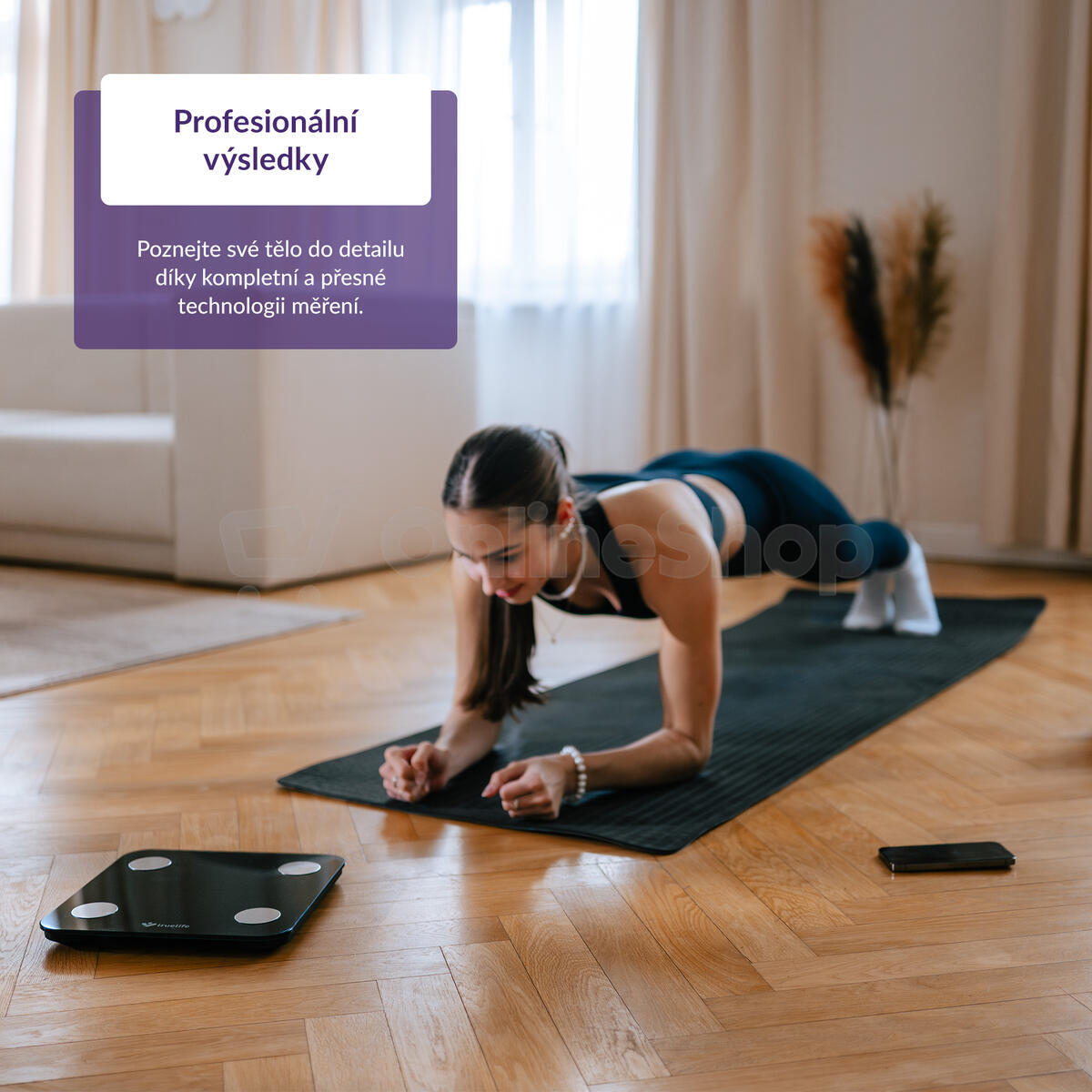 Smart osobní váha TrueLife FitScale W1 BT Black