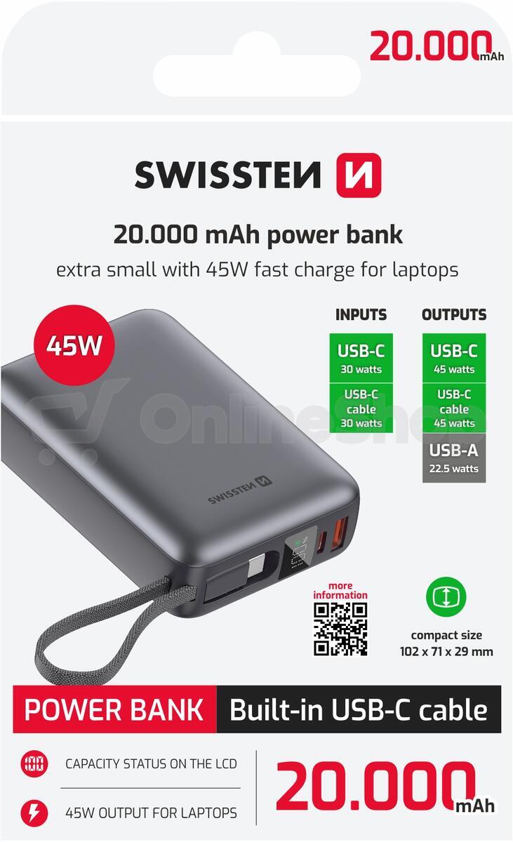 Powerbanka Swissten STN00209 20000mAh