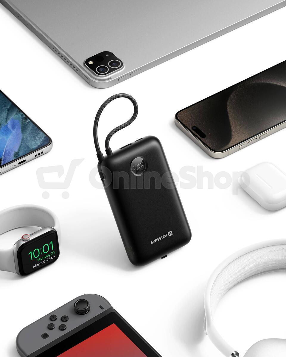 Powerbanka Swissten Voltbox 35W 20000 mAh, černá