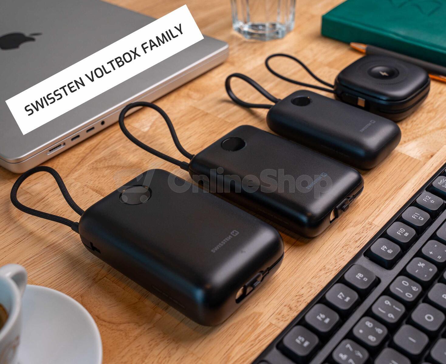 Powerbanka Swissten Voltbox 35W 20000 mAh, černá