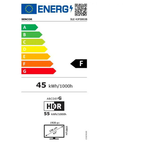 LED televize Sencor SLE 43FS803B