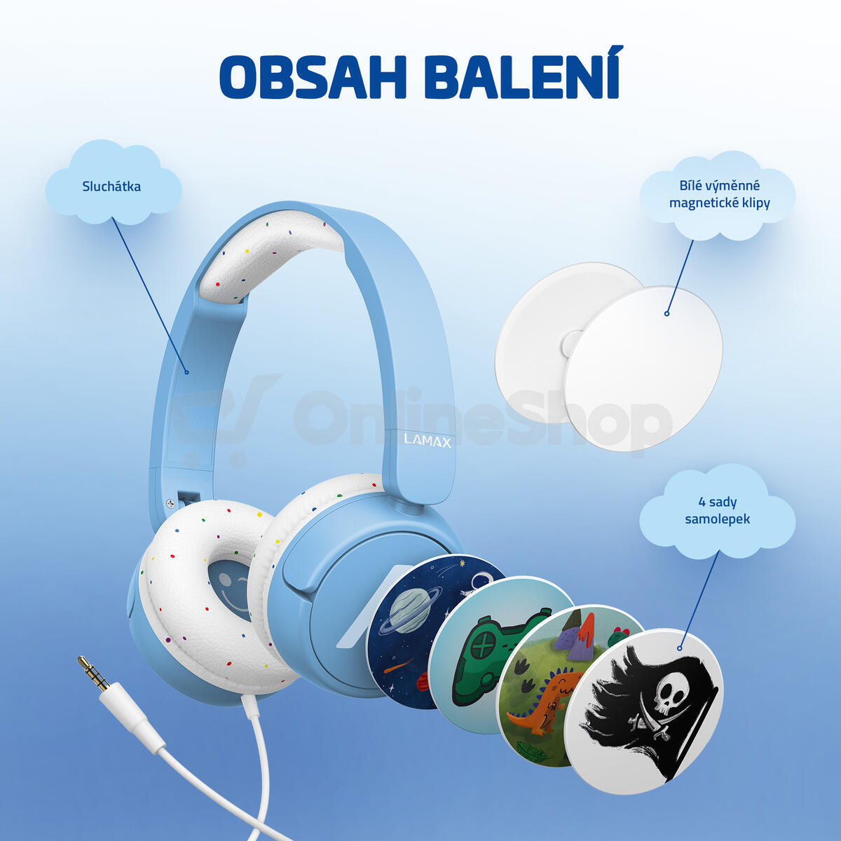 Sluchátka LAMAX SoundKid1 blue