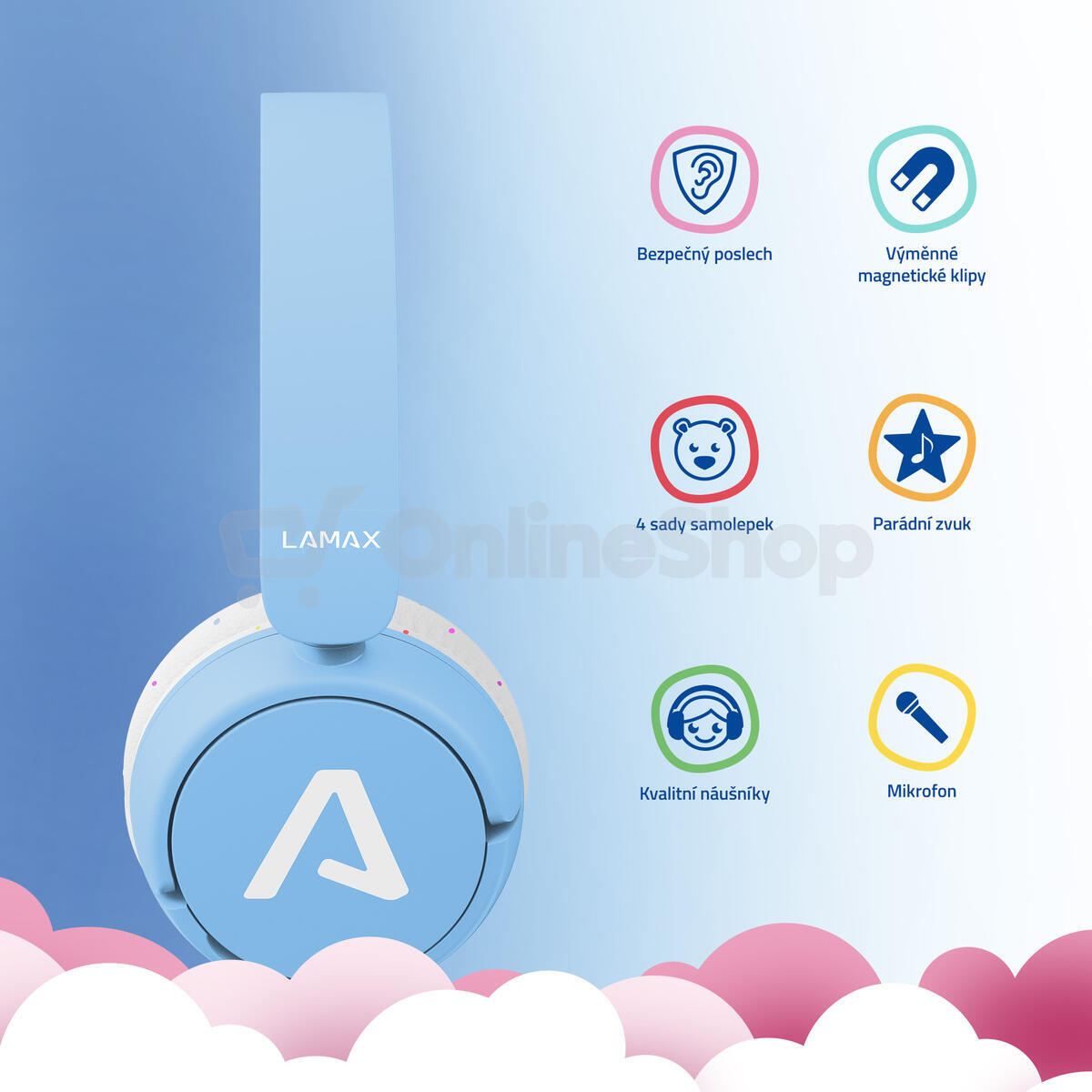 Sluchátka LAMAX SoundKid1 blue