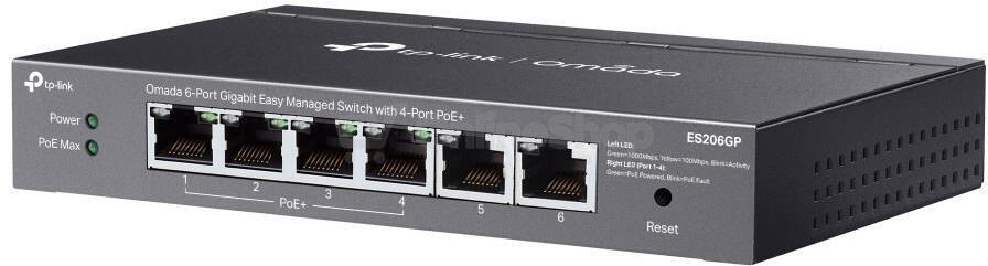TP-Link ES206GP 6xGb (4xPOE+) Easy Man.switch Omada