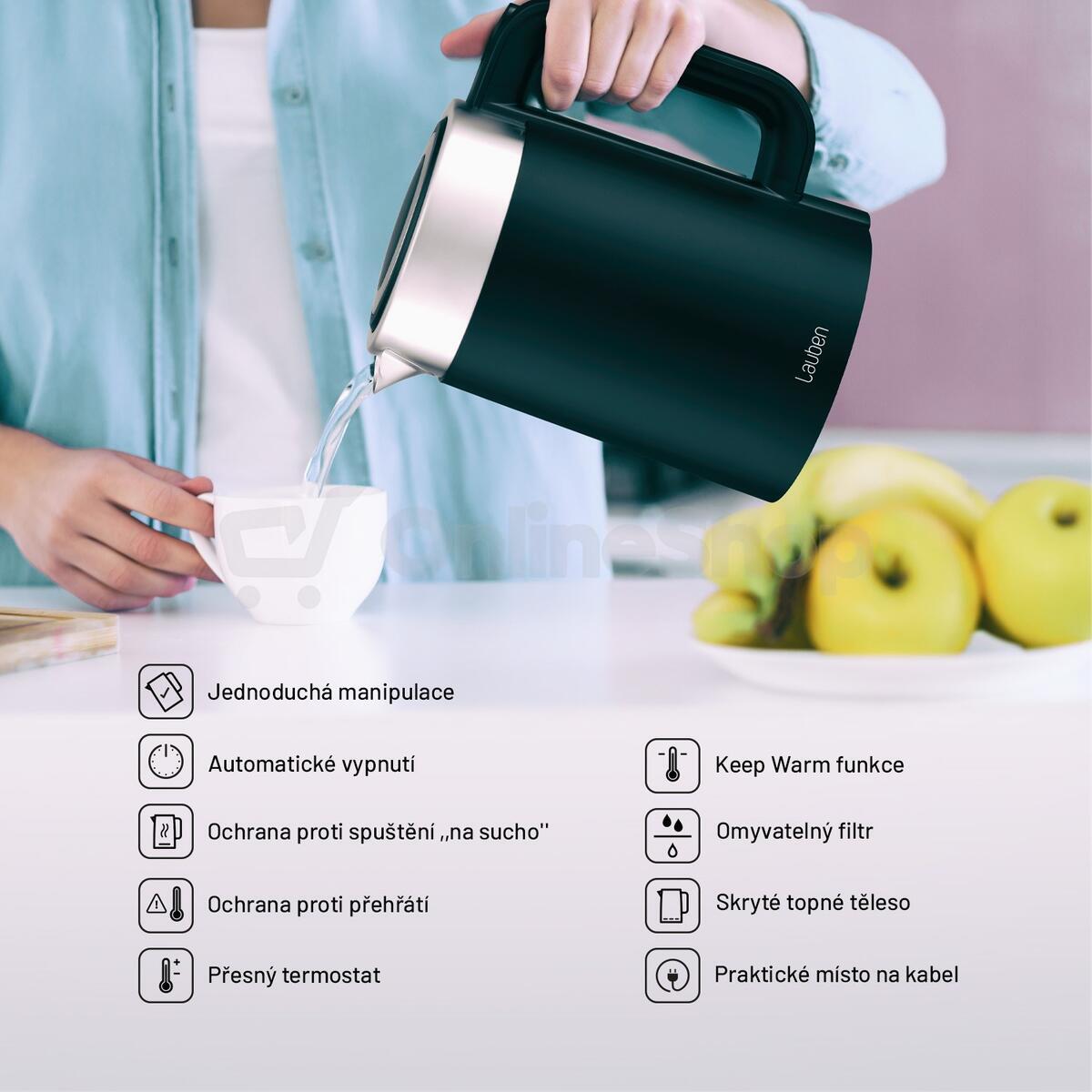 Rychlovarná konvice Lauben Electric Kettle EK17SB