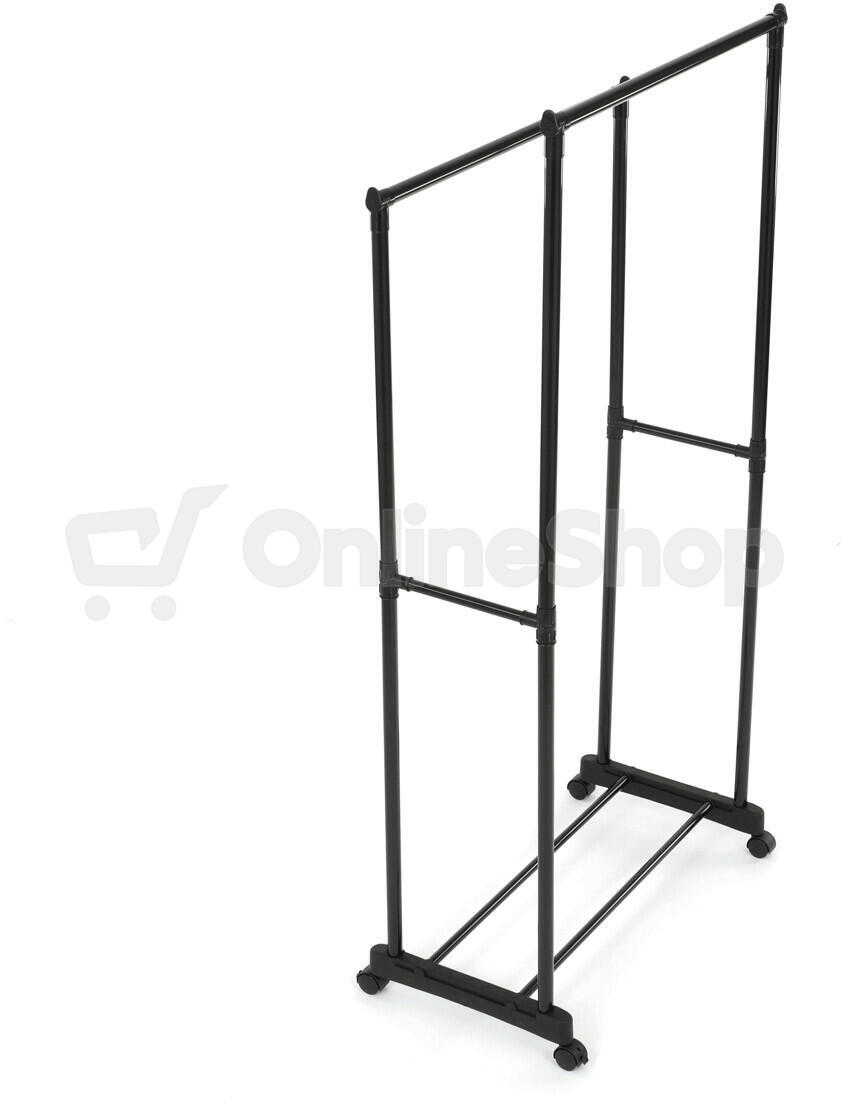 Stojan na šaty, kov, černá, GD-164 BK Autronic