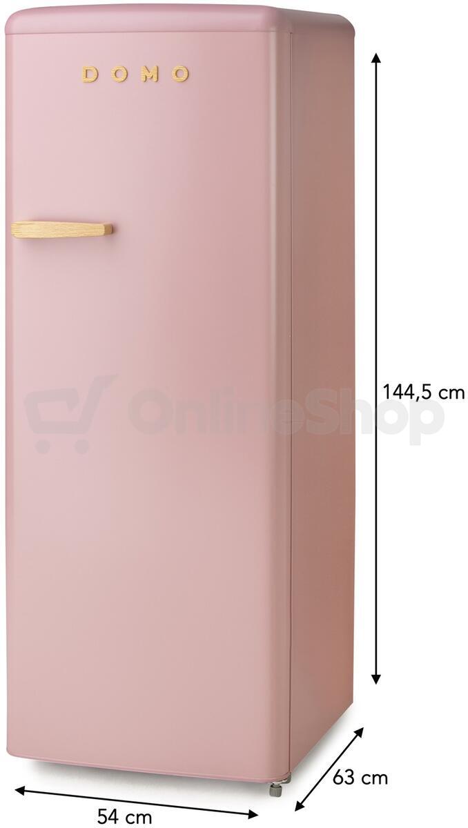 Retro chladnička Domo DO91708R růžová