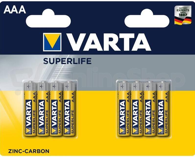 Baterie Varta R03 8BP AAA Superlife Zn