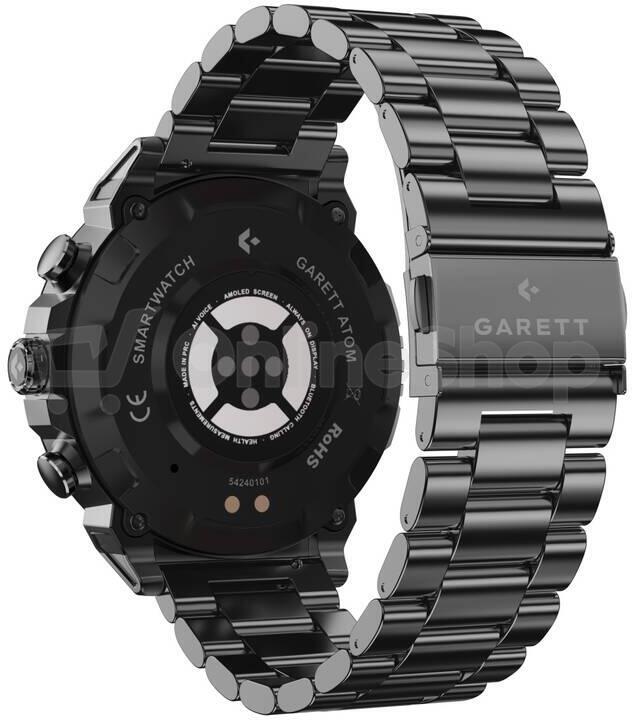 Chytré hodinky GARETT Atom, černé
