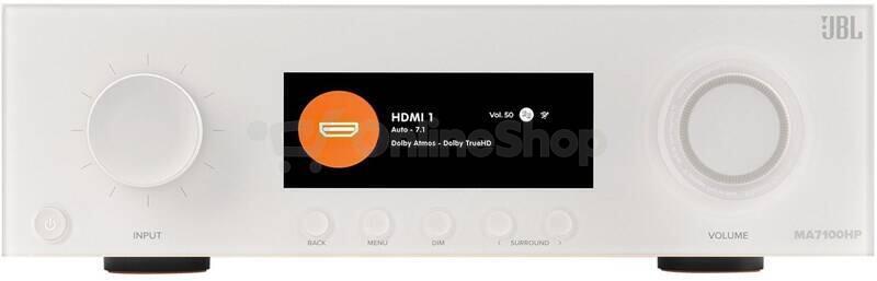 JBL MA7100HP - AV receiver 7.2, 125 W, 8K, Wi-Fi, Bluetooth, Dolby Atmos + Vision - bílý