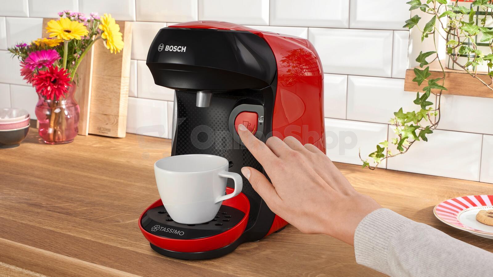 Kávovar na kapsle Bosch Tassimo Happy TAS103E, červený