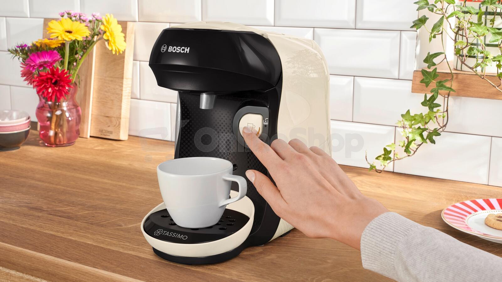 Kávovar na kapsle Bosch Tassimo Happy TAS107E, béžový