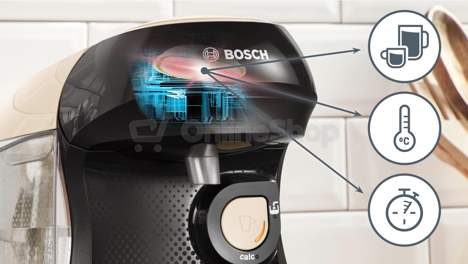 Kávovar na kapsle Bosch Tassimo Happy TAS107E, béžový