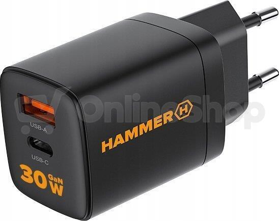 Nabíječka do sítě Hammer RapidCharge Duo, černá
