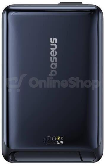 Powerbanka Baseus Nomos Qi2 10000mAh s kabelem USB-C, černá