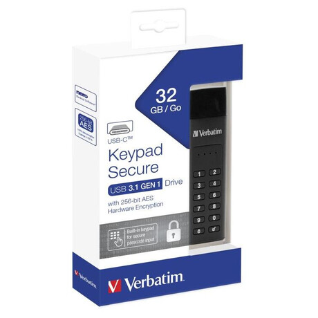 Flash disk Verbatim 32GB USB-C Flash 3.1 Keypad