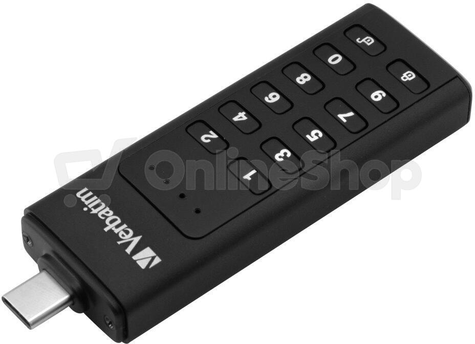 Flash disk Verbatim 64GB USB-C Flash 3.1 Keypad
