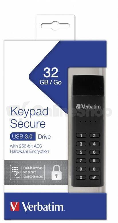 Flash disk Verbatim 32GB USB-A Flash 3.0 Keypad