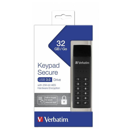 Flash disk Verbatim 32GB USB-A Flash 3.0 Keypad