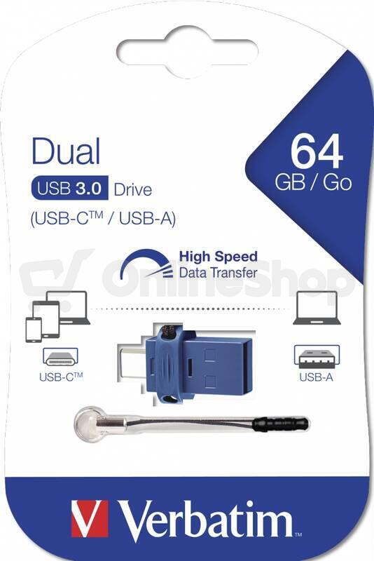 Flash disk Verbatim 64GB USB Flash Dual Drive