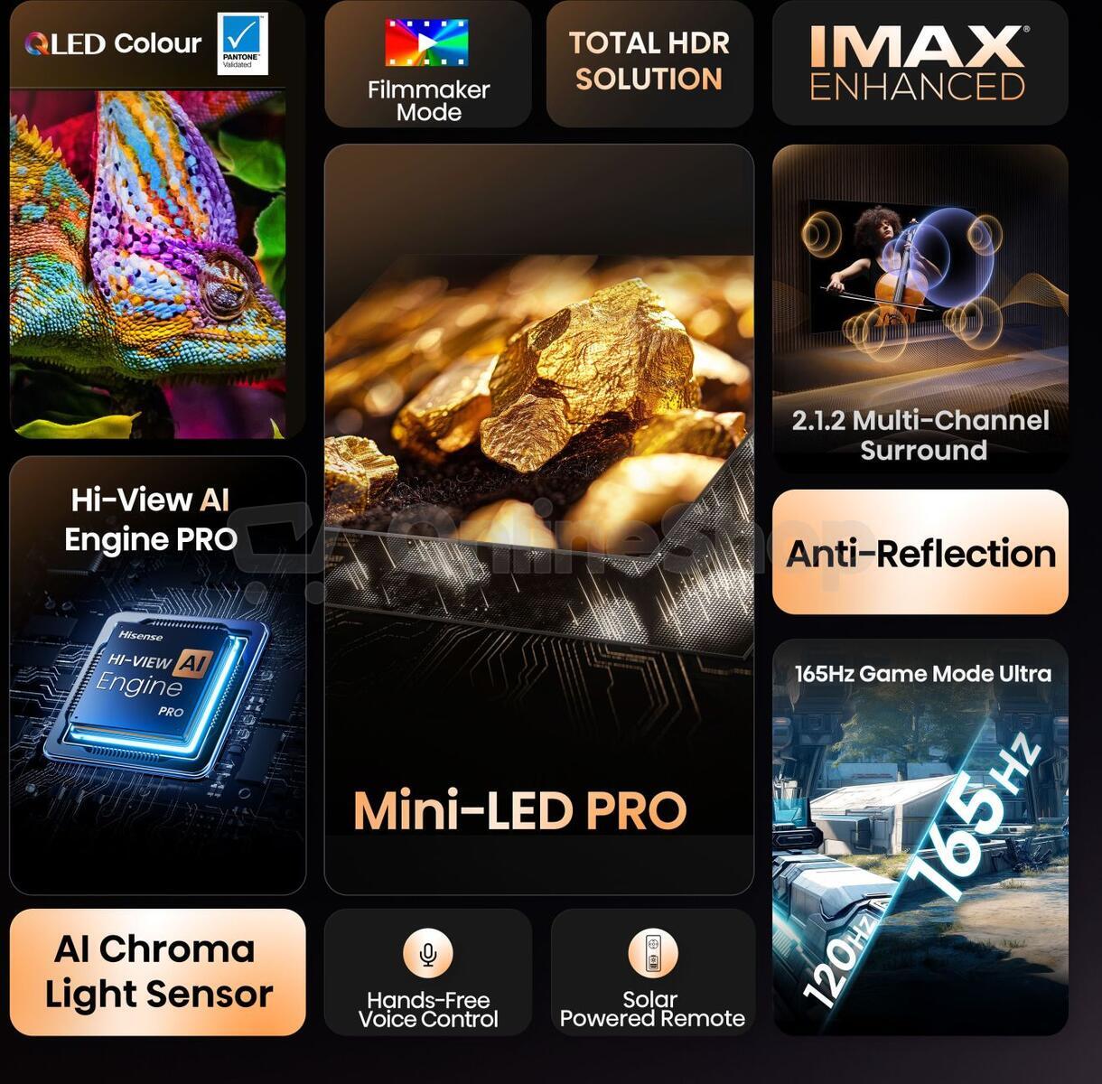 ULED MiniLED TV Hisense 100U7Q PRO
