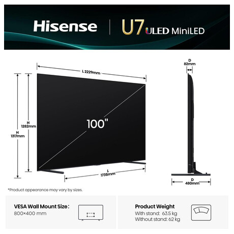 Hisense 100U7Q (foto 5)