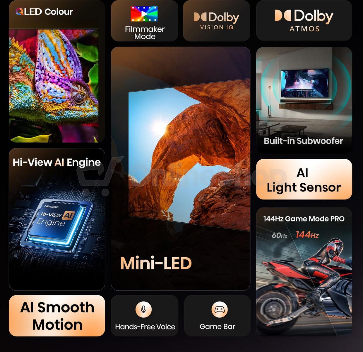 ULED MiniLED TV Hisense 85U7Q