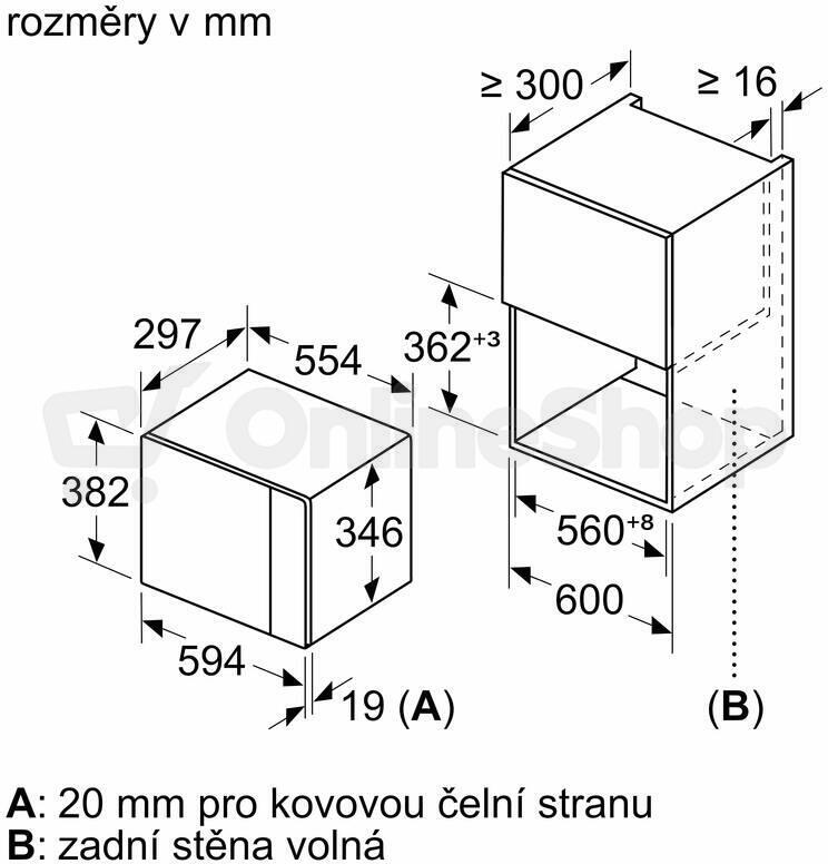 Mikrovlnná trouba Bosch BFL523MB1F Serie 4