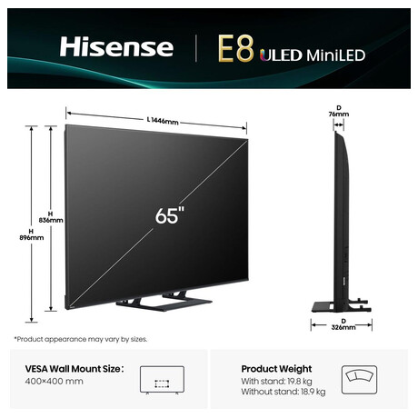 Hisense 65E8Q (foto 1)