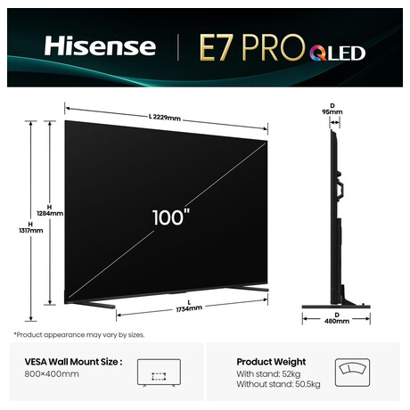 Hisense 100E7Q PRO (foto 3)