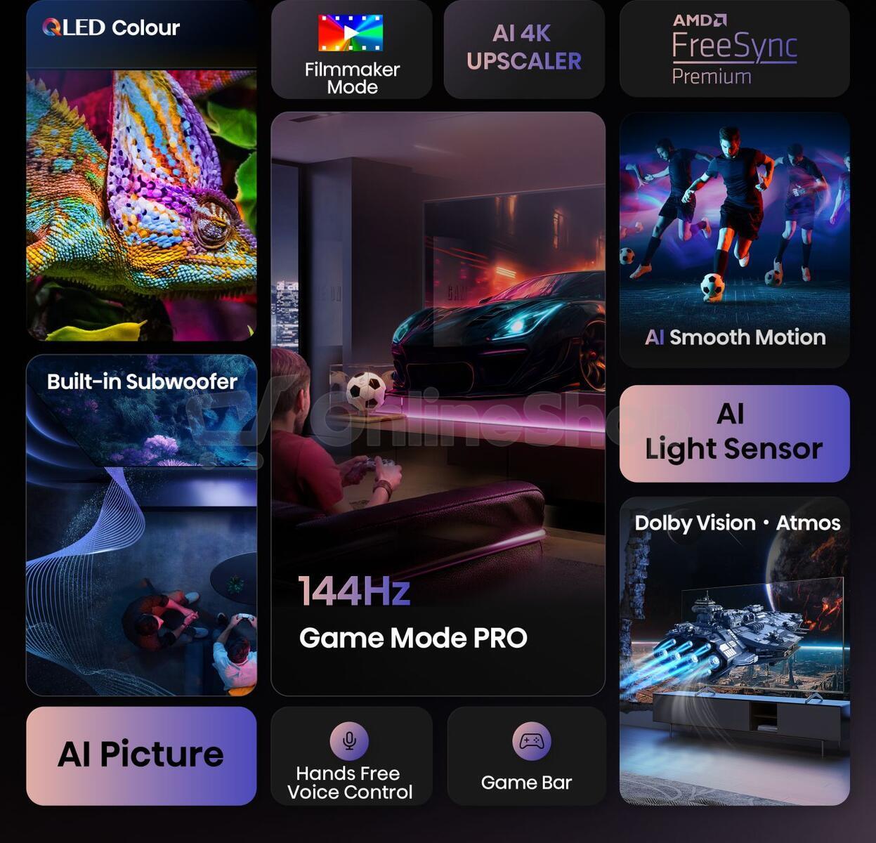 Hi-QLED Smart TV Hisense 100E7Q PRO