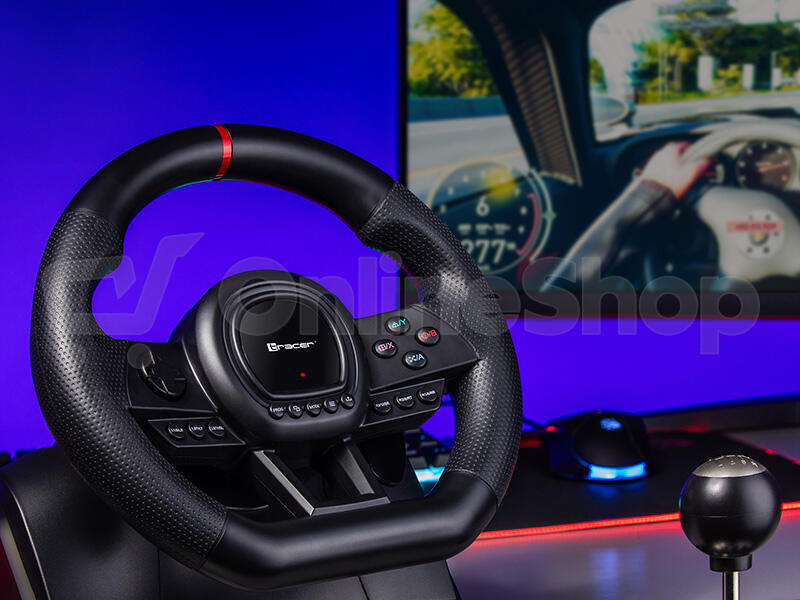 Volant TRACER SimRacer Manual Gearbox 6 in 1, PC / PS4 / PS3 / Xone / X360 / SWITCH