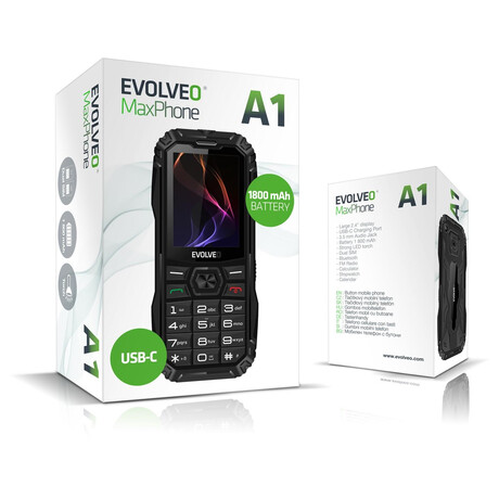 EVOLVEO MaxPhone A1, černý (foto 5)