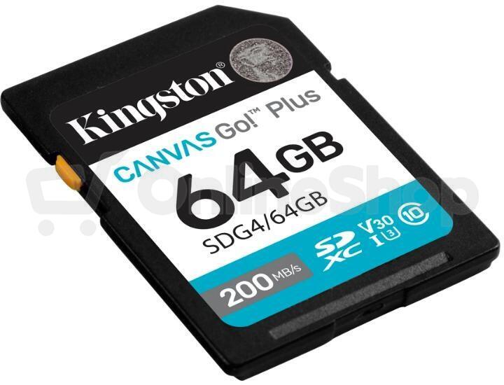Paměťová karta Kingston SDXC SDG4 64GB