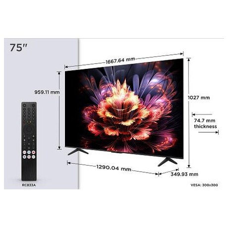 LED televize TCL 75V6C