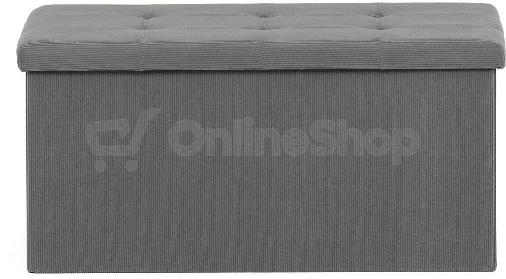 Taburet s úložným prostorem Autronic TAB-472 GREY6, šedý