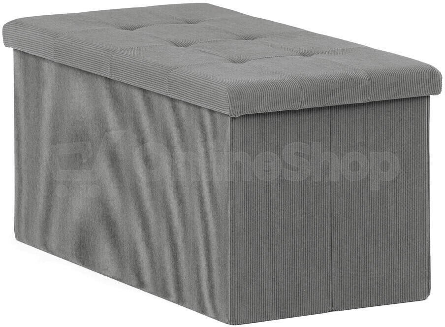 Taburet s úložným prostorem Autronic TAB-472 GREY6, šedý