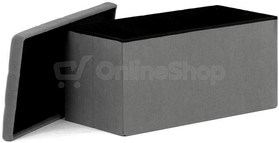 Taburet s úložným prostorem Autronic TAB-472 GREY6, šedý