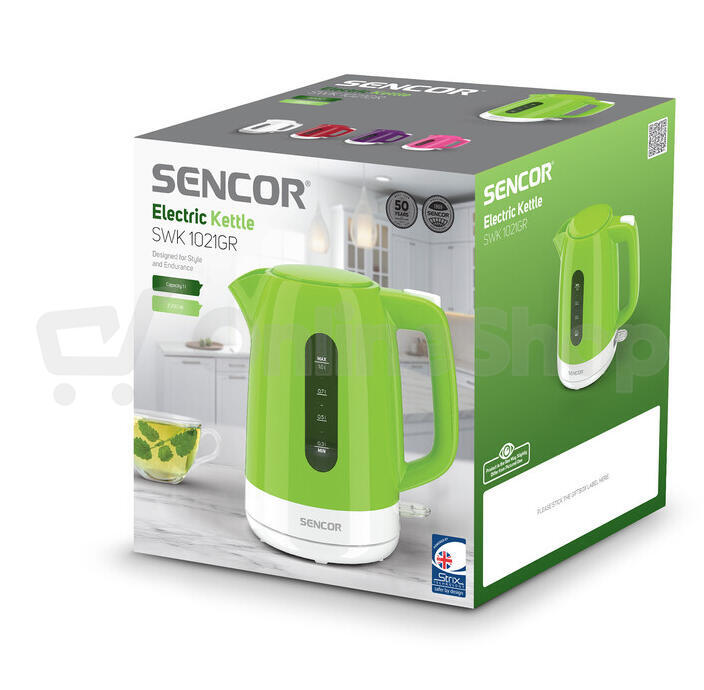 Rychlovarná konvice Sencor SWK 1021GR