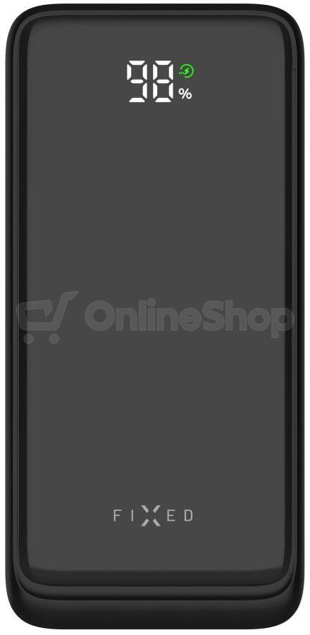 Powerbanka FIXED Zen2 30 s LCD displejem a výstupem PD 20W, 30 000 mAh, černá