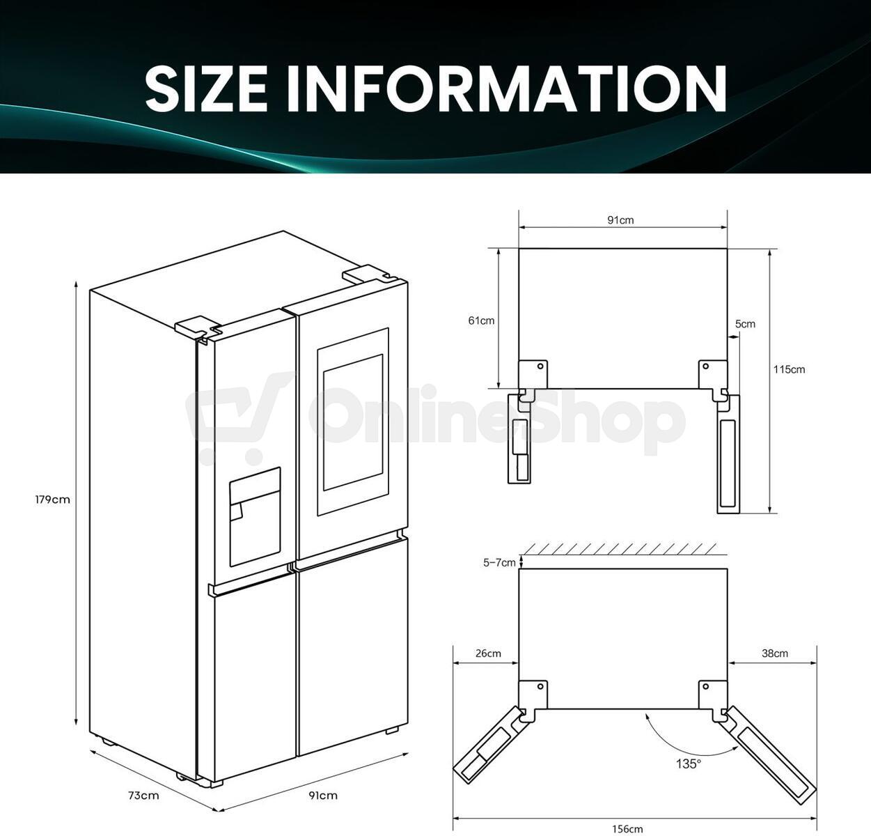 Chladnička Hisense RS9P628GPFE