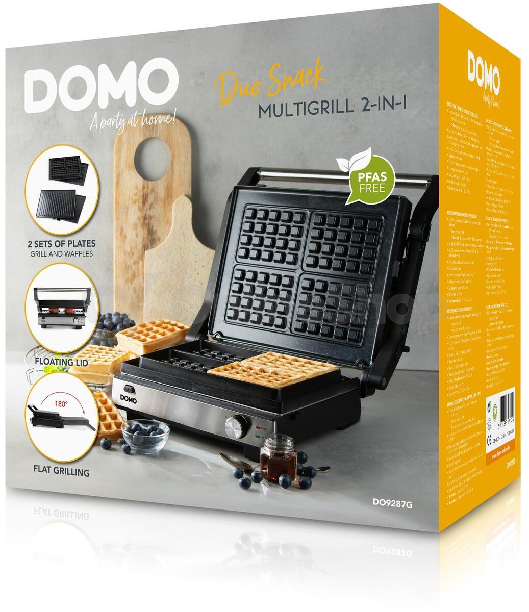 Kontaktní gril a vaflovač 2v1 - DOMO DO9287G